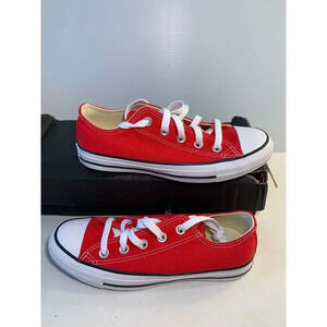 .915 NEW! Converse All Star Low Top, Red-US 4 Mens
